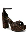 Sam Edelman Jullian Platform Heel Brown Multi Fabric In Brown Multi