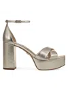 Sam Edelman Jullian Ankle Strap Platform Sandal In Gray
