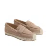 Shop Sam Edelman Women's Kai Espadrille Flat Loafer In Tuscan Taupe In Multi