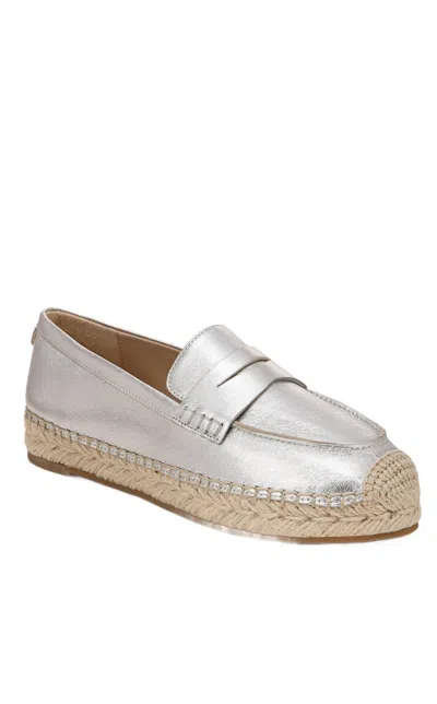 Sam Edelman Women's Kai Espadrille Loafer In Soft Silver In Multi
