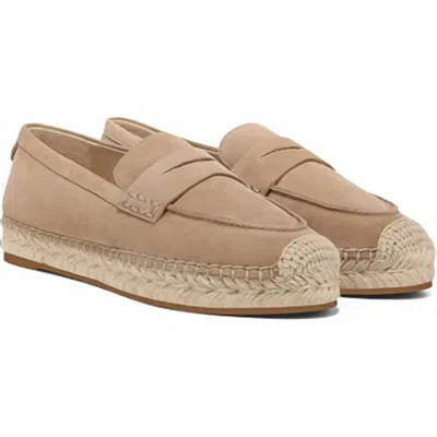 Sam Edelman Women's Kai Tailored Platform Espadrille Loafers In Taupe Suede In Brown
