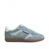 Sam Edelman Kallen Sneaker Coastal Blue Suede In Blue