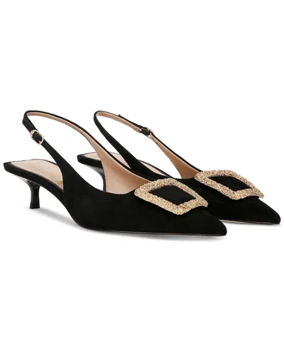 Sam Edelman Women's Kammie Slingback Dress Pumps In Black Leather