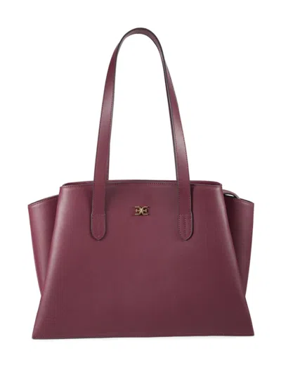 Sam Edelman Women's Large Kara Leather Tote In Bourdeaux