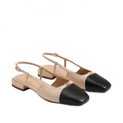 Sam Edelman Women's Kara Slingback Flats In Sand/black