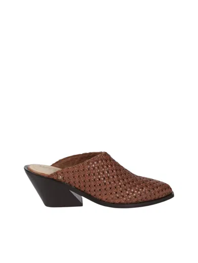 Sam Edelman Women's Karlin Slide Mule Sandal In Cognac In Green