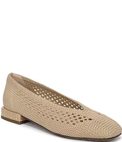 Sam Edelman Women's Kasey Knit High Vamp Woven Ballet Flats In Summer Sand In Multi