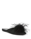 Sam Edelman Khai Feather Mule In Black