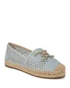 Sam Edelman Khiara Espadrille Loafer Light Robin Egg Blue Raffia In Robin Egg