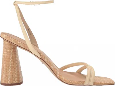 Sam Edelman Women's Kia Open Toe Ankle Strap Block Heeled Wide Sandals In Bleached Wheat In Multi