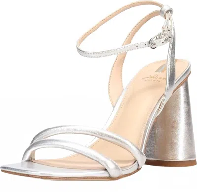 Sam Edelman Women's Kia Open Toe Ankle Strap Wide Sandals In Soft Silver Smooth Leather In Multi