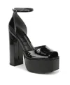 Sam Edelman Kirra Platform Sandal In Black Patent Leather