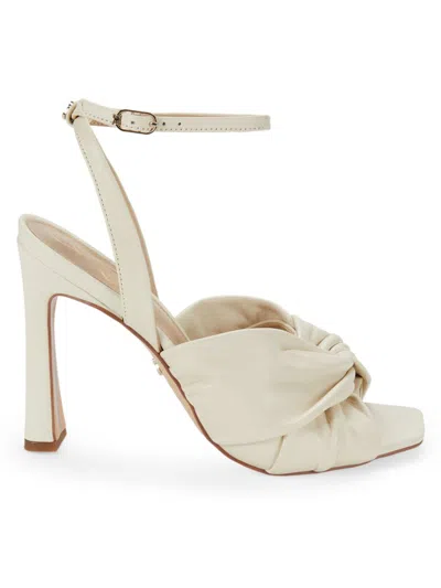 Sam Edelman Women's Knotted Leather Sandals In Ivory