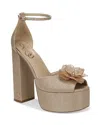 Sam Edelman Kori Flora Womens Ankle Strap Open Toe Platform Sandals In Multi