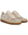 Sam Edelman Women's Kyla Lace-up Sneakers In Modern Ivory,honey Tan Suede Leather