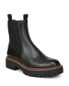Sam Edelman Laguna Waterproof Lug Sole Chelsea Boot In Black Leather