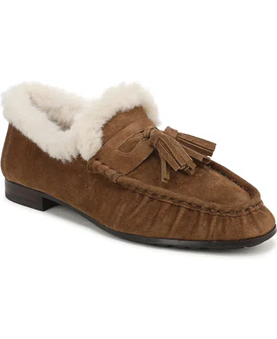 Sam Edelman Women's Lana Fur Tassel Slip-on Loafers In Brown