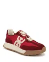 Sam Edelman Langley Sneaker In Deep Scarlet