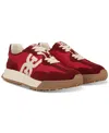 Sam Edelman Langley Sneaker In Deep Scarlet