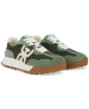 Sam Edelman Langley Lace Up Sneaker Fern Green Suede In Fern Green