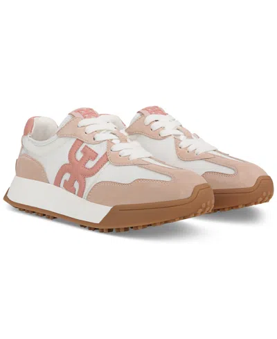 Sam Edelman Women's Langley Emblem Lace-up Trainer Sneakers In Pink