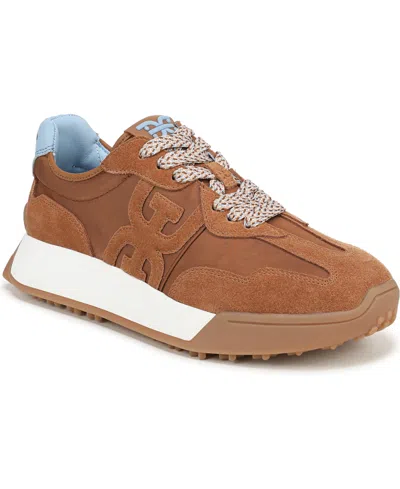 Sam Edelman Women's Langley Emblem Lace-up Trainer Sneakers In Brown