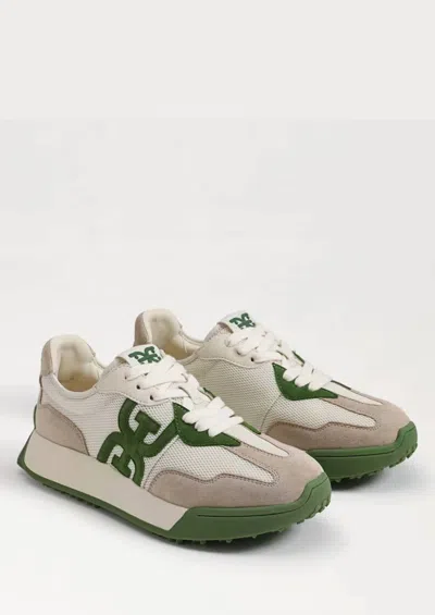 SAM EDELMAN WOMEN'S LANGLEY LACE UP SNEAKER IN GREEN MULTI SUEDE
