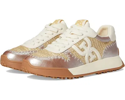 Sam Edelman Women's Langley Lace Up Sneakers In Natural/gold In Multi