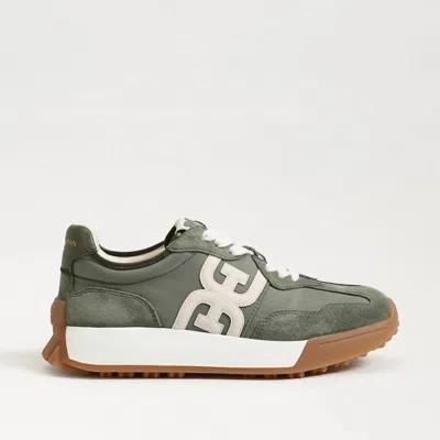 Sam Edelman Logo-patch Panelled Sneakers In Green