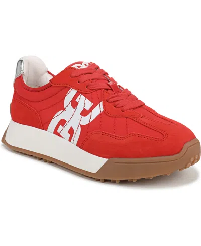 Sam Edelman Women's Langley Retro Lace-up Sneakers In Red