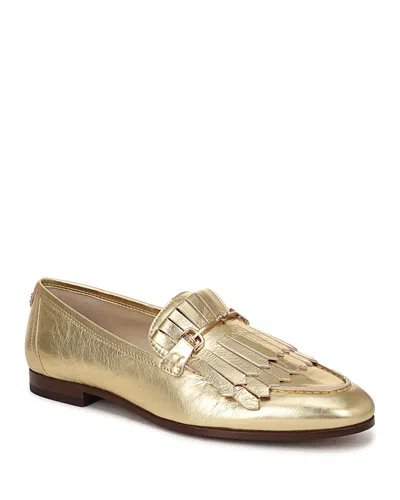 Sam Edelman Women's Liz Kiltie Loafer Flats In Gold