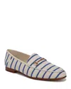 Sam Edelman Loraine Bit Loafer Black Natural Fabric In Cobalt