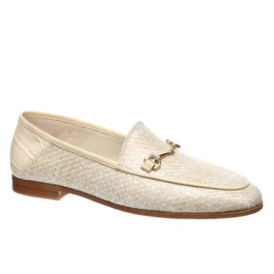 Sam Edelman Women's Loraine Bit Loafer In Eggshell Woven In White