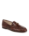 Sam Edelman Loraine Bit Loafer Stable Brown Python Leather In Stable Brown