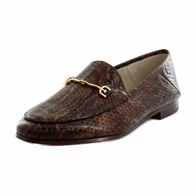 Sam Edelman Women's Loraine Loafers In Brown Snake Print Leather In Multi