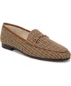 Sam Edelman Loraine Bit Loafer In Honey Multi Tweed Fabric