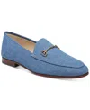 Sam Edelman Loraine Bit Loafer Washed Indigo In Washed Indigo Denim