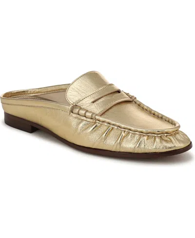 Sam Edelman Women's Louella Moccasin Slip-on Mules Loafers In Gold