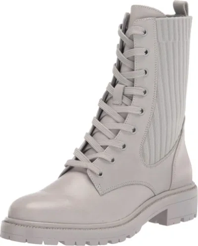 Pre-owned Sam Edelman Women's Lydell Combat Boot In Pebble Grey