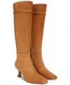 Sam Edelman Sylvia Wide Calf Knee High Boot Frontier Brown Suede In Harvest Brown