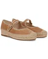 Sam Edelman Mackie Mary Jane Espadrille In Cyprus Tan Suede Fabric