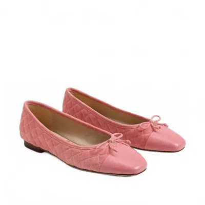 Sam Edelman Women Marilyn Ballet Flat In Pink Suede In Multi