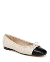 Sam Edelman Women's Marilyn Ballet Flat Sandals In Modern Ivory/black In Multi