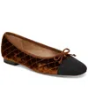 Sam Edelman Marilyn Cap Toe Ballet Flat In Spiced Camel Boucle,black