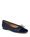 Sam Edelman Marilyn Cap Toe Ballet Flat In Midnight Brown