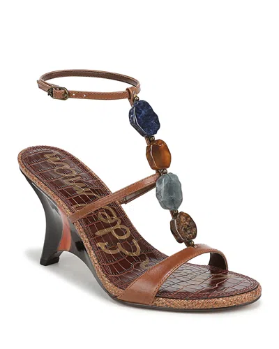 Sam Edelman Women's Massey Embellished Sandals In Brown