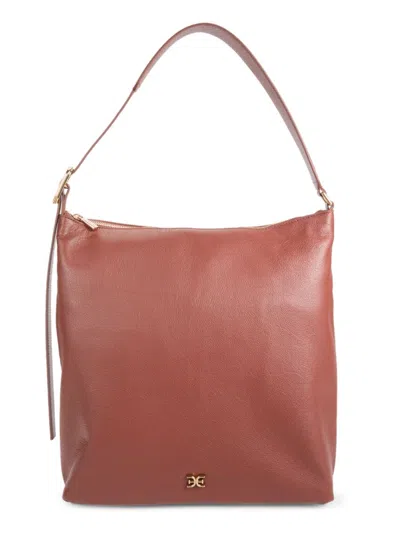 Sam Edelman Women's Medium Kara Leather Hobo Bag In Brandy