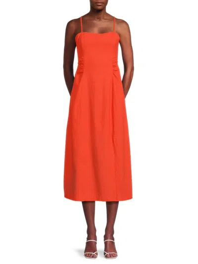 Sam Edelman Women's Merisa Cutout A Line Dress In Tiger Lily