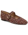 Sam Edelman Michaela Mary Jane Flat In Coffee Multi
