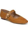 Sam Edelman Michaela Mary Jane Flat In Mustard Velvet